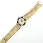 Image 9 of Baume Mercier Vintage; 14k. gouden horloge met briljanten en saffier