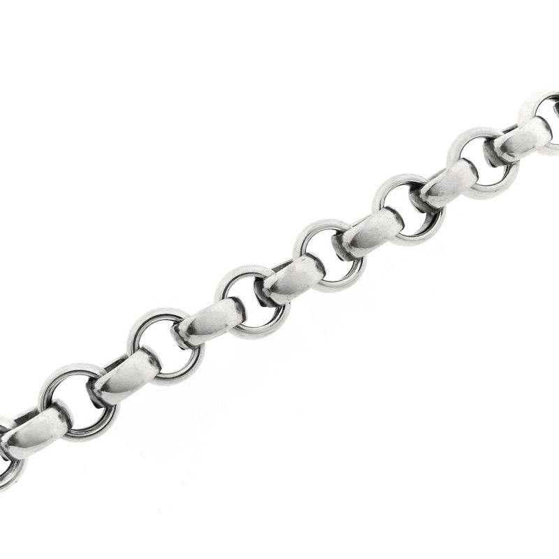 Image 8 of White gold robust jasseron link bracelet