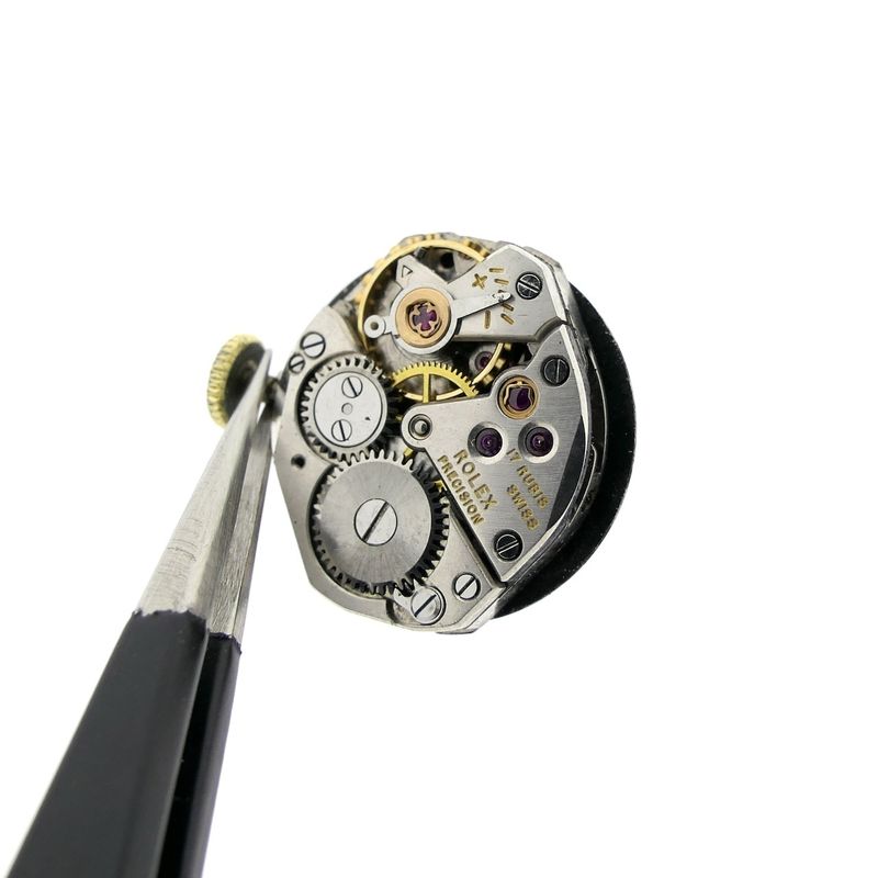 Image 13 of Rolex Precision 18k; Vintage gold ladies' watch