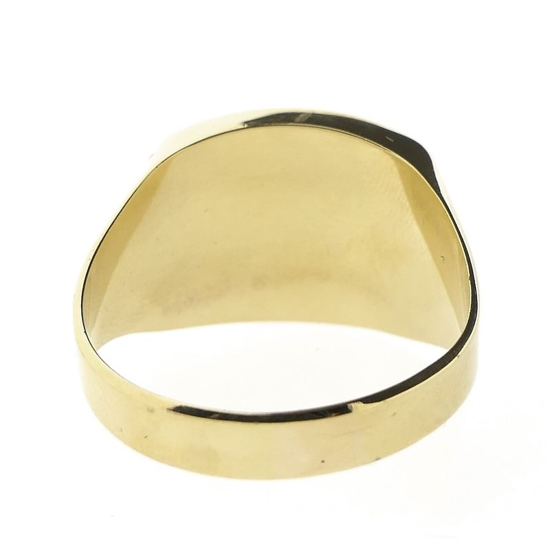 Image 6 of Gold signet ring with onyx