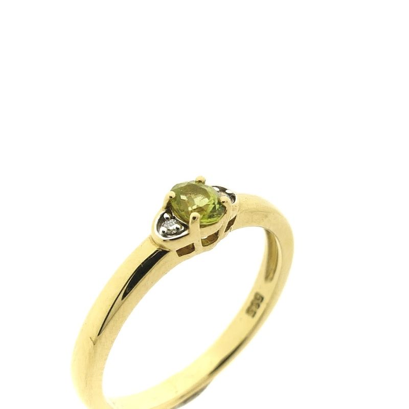 Image 3 of Gold ring with Pallavin Peridot