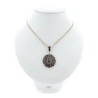 Image 3 of Vintage gold entourage pendant with garnet