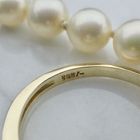 Image 9 of Gold ring with pearl and diamonds | 0.21 ct.