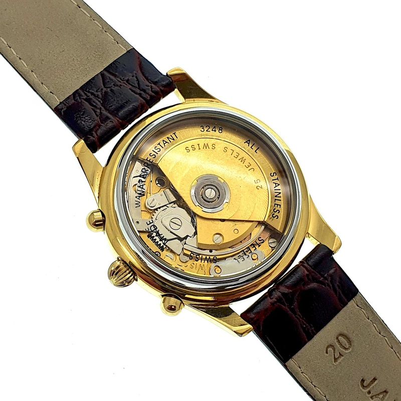 Image 5 of Schmeltzer Triple-calendar; Automatic men's watch with chronograph and moon phase