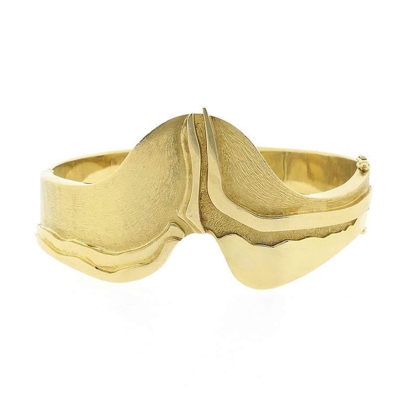 Image 7 of Robust gold slave bracelet.