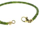 Image 5 of Peridot beaded bracelet with gold clasp | 20.5 cm
