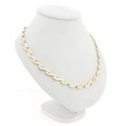 Image 3 of Bicolor Gold Fantasy Link Necklace