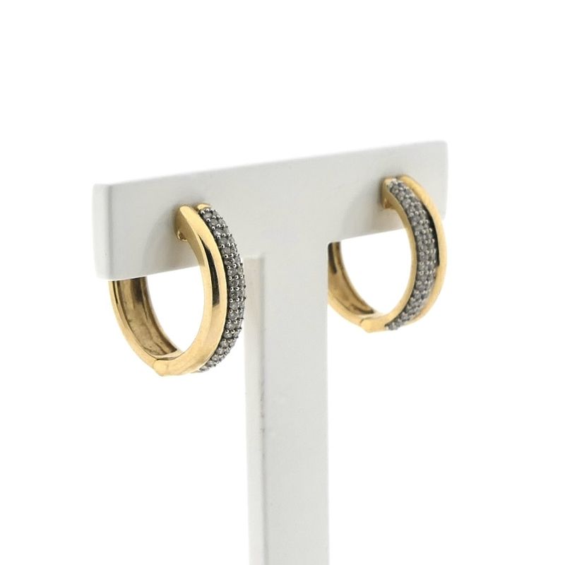 Image 2 of 9 carat stud earrings with diamonds