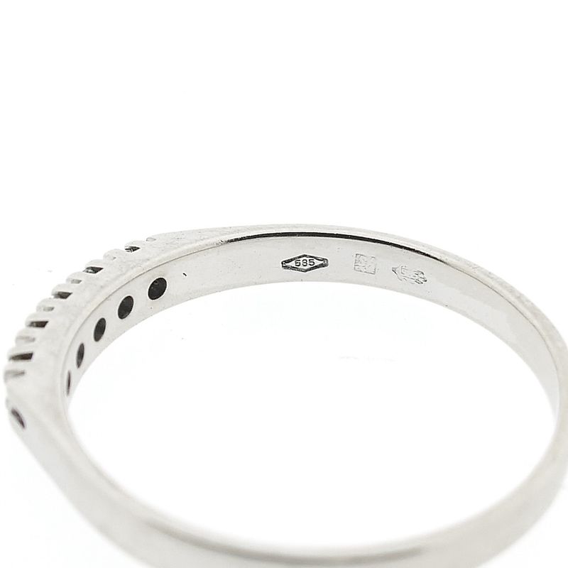 Image 6 of White gold ring with diamond | 0.075 ct.