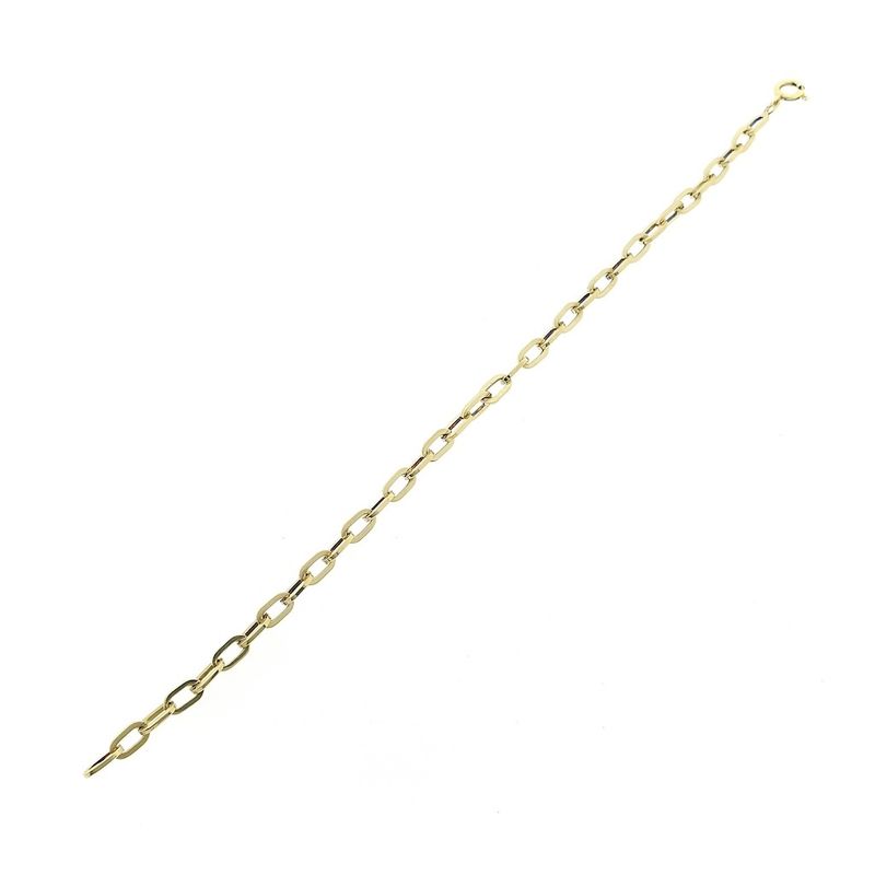 Image 7 of Gold anchor link bracelet | 20 cm