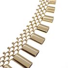 Image 4 of Exclusive gold fantasy necklace; bars | 47 cm