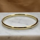 Image 7 of Gold smooth slave bracelet | Ø 65 mm