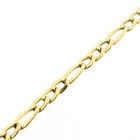 Afbeelding 9 van Gouden figaroschakel kinderarmband met graveerplaatje | 13 cm - 14,5 cm