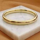 Image 2 of Gold Slave Bracelet with Engravings; Size M