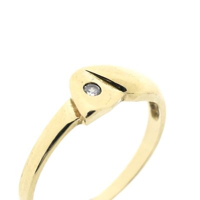 Image 2 of Gold fantasy ring with zirconia