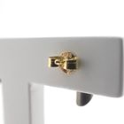 Image 7 of Gold stud earrings with titanium
