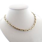 Image 4 of 18K bicolor gold solid link necklace | 46 cm