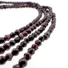 Image 4 of Antique garnet bead necklace with gold decorative clasp