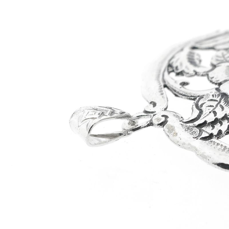 Image 5 of Silver floral pendant