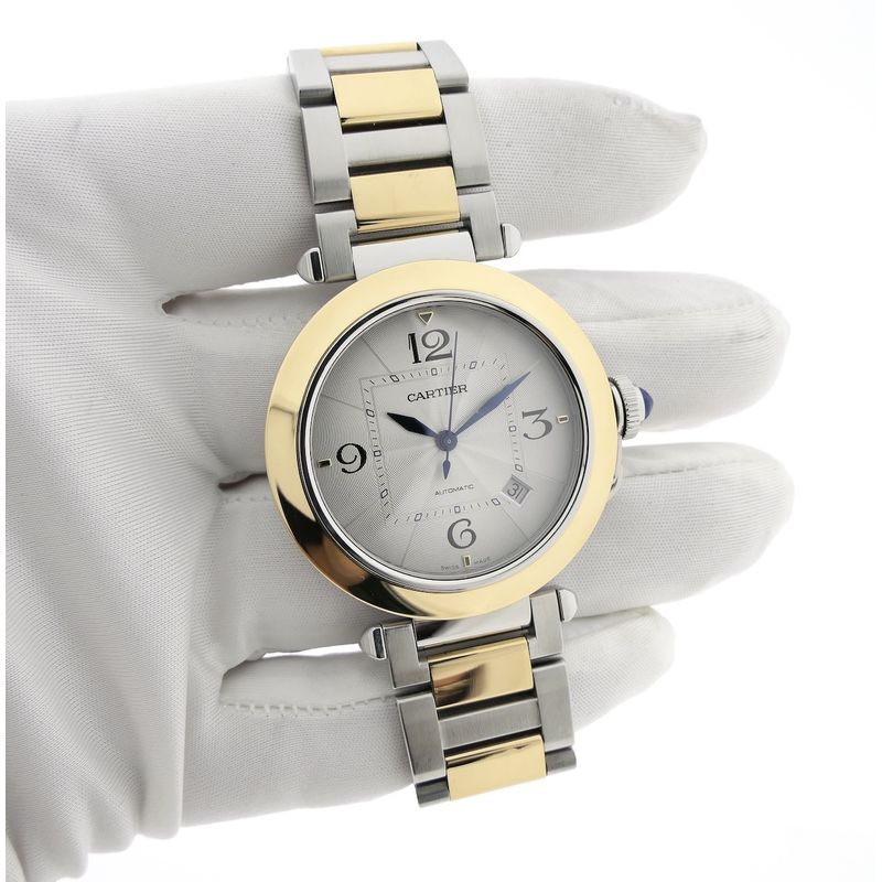 Image 10 of Cartier Pasha De Cartier W2PA0009; 18k gold/steel men's watch