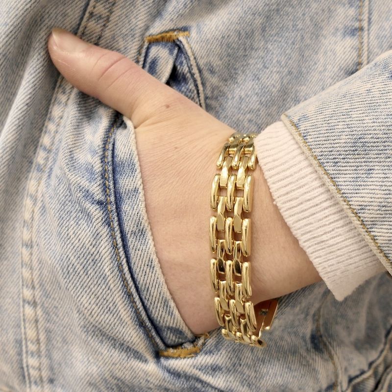 Image 2 of Golden fantasy link bracelet | 20 cm