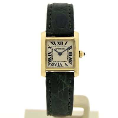 Image 1 of Cartier Tank Française 1820; 18k gold ladies' watch