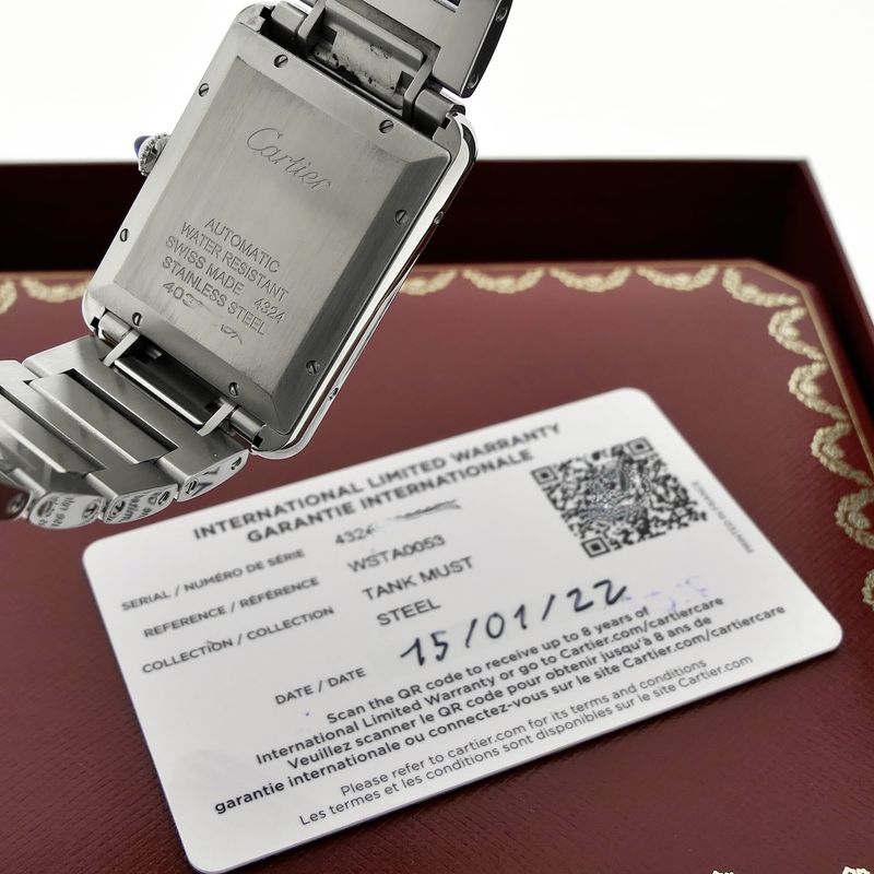 Image 23 of Cartier Tank Must XL WSTA0053; Automatic men's watch