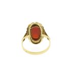 Image 4 of Vintage gold ring with carnelian