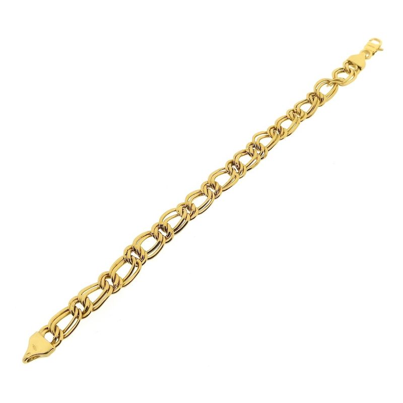 Image 7 of Gold flat Prince of Wales link bracelet