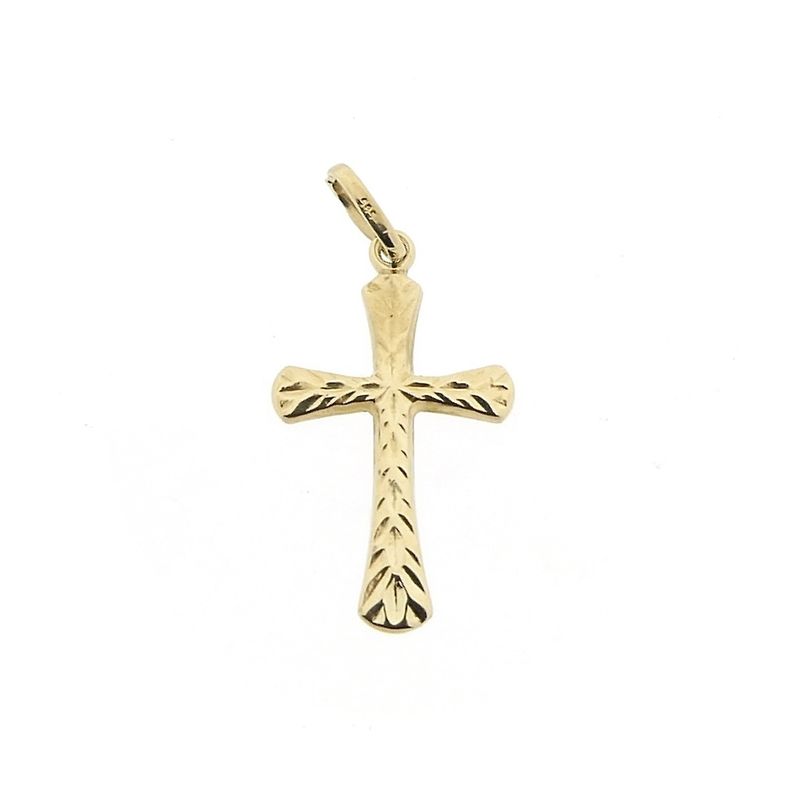 Image 1 of Gold pendant of a cross