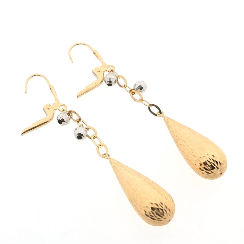 Image 6 of Two-tone gold earrings