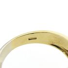 Image 5 of 18-karat two-tone gold men's ring with a 0.05-ct diamond.