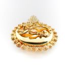 Image 4 of Antique gold S-brooch with tassel