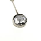 Image 11 of White gold necklace with pendant; Amsterdam rose diamond; 0.50 ct. | 45.5 cm