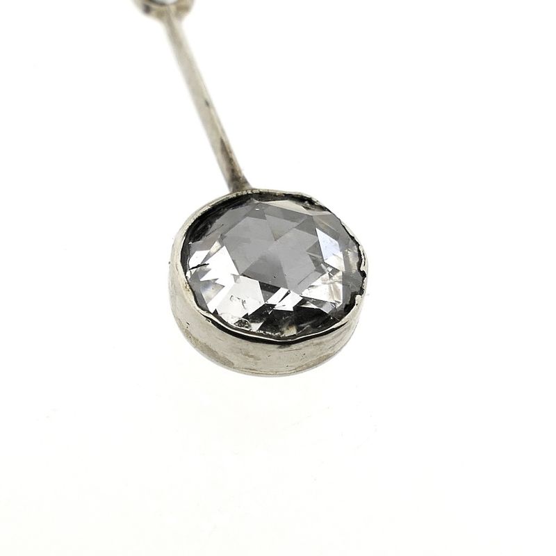 Image 11 of White gold necklace with pendant; Amsterdam rose diamond; 0.50 ct. | 45.5 cm