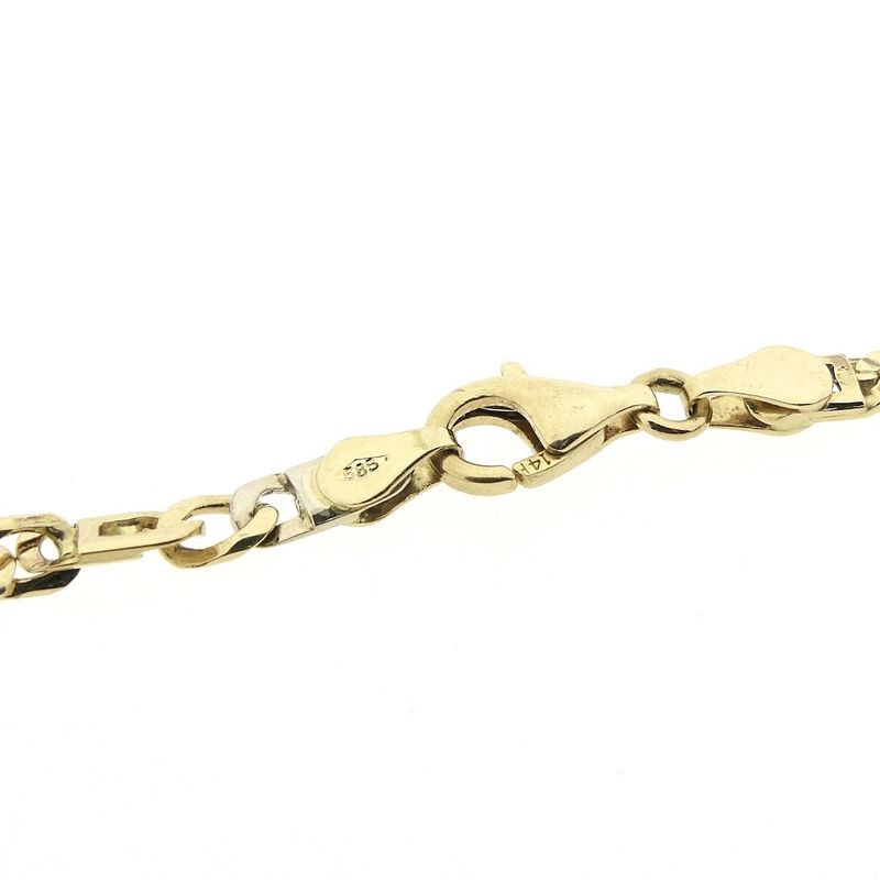Image 7 of Two-tone gold Figaro link chain