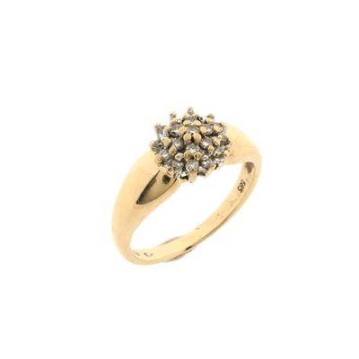 Image 1 of Gold ring pavé set with diamonds | 0.095 ct.