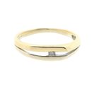 Image 2 of Two-tone gold ring with zirconia