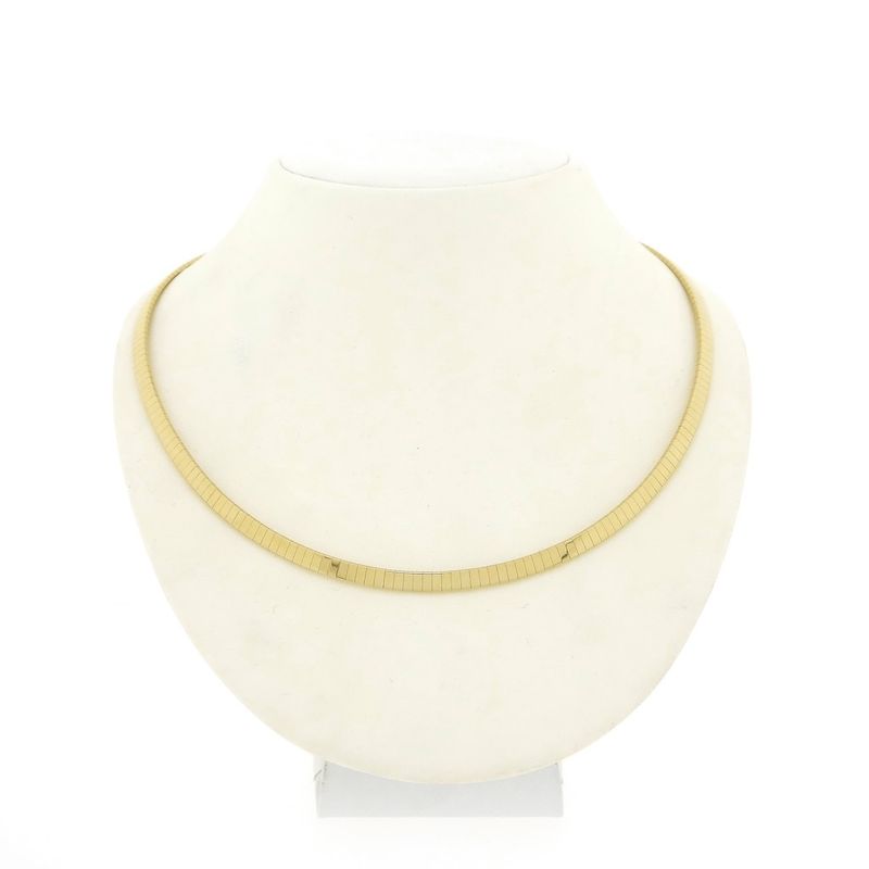 Image 1 of Gold Omega link necklace | 44 cm