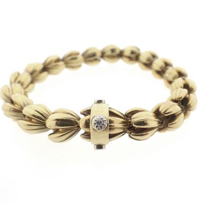 Image 1 of Gold fantasy link bracelet; 19 cm