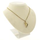 Image 4 of Two-tone gold pendant of a skate