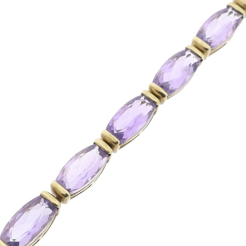 Image 7 of 8 carat fantasy link bracelet with amethyst