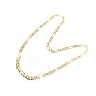 Image 3 of Gold Figaro link chain | 50 cm