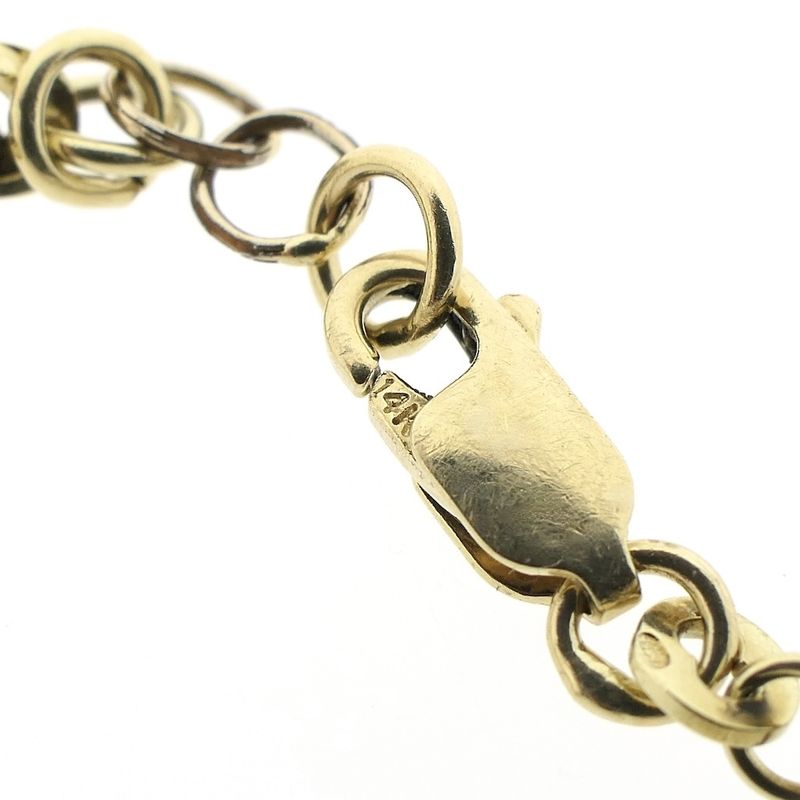 Image 5 of Gold twisted link bracelet | 20 cm