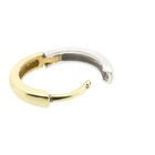 Image 11 of Two-tone gold hoop earrings | Ø 14.5 mm