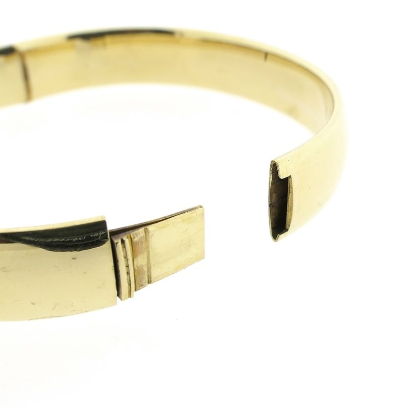 Image 4 of Gold wide slave bracelet | Ø 60mm