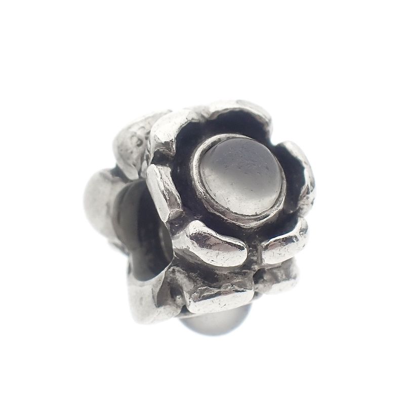 Image 3 of Pandora charm; Silver; Morning Flower