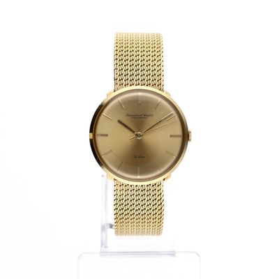 Image 1 of IWC Schaffhausen De Luxe 990309; 18k gold men's watch (full set 1964)