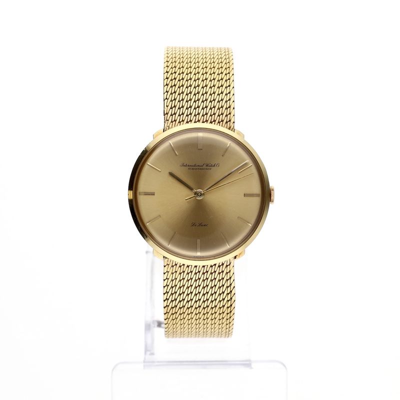 Image 1 of IWC Schaffhausen De Luxe 990309; 18k gold men's watch (full set 1964)