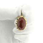 Image 12 of Vintage gold pendant with carnelian